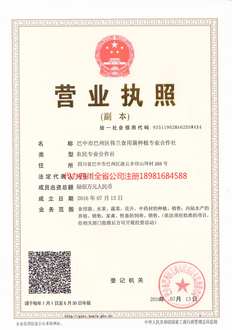 绥芬河绥芬河伟兰食用菌种植专业合作社